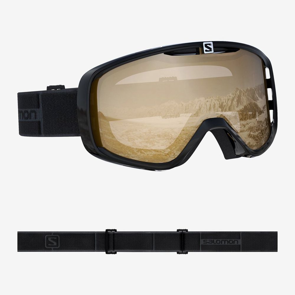 Salomon Israel AKSIUM OTG BLACK - Mens Goggles - Khaki (PXQT-40216)